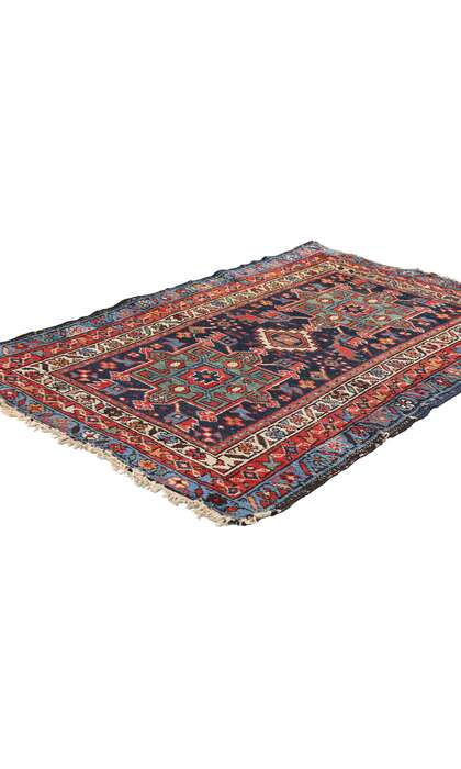3 x 4 Late 19th Century Antique Persian Karaja Heriz Rug 79240
