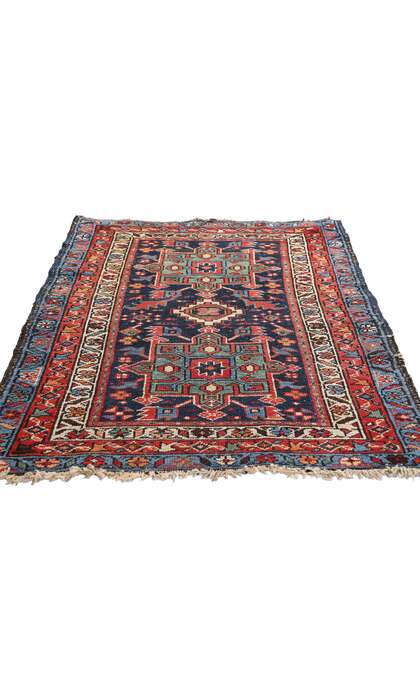 3 x 4 Late 19th Century Antique Persian Karaja Heriz Rug 79240