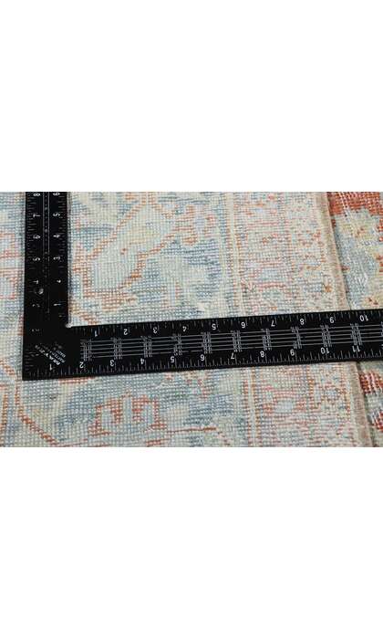 10 x 13 Distressed Antique Persian Mahal Rug 53217