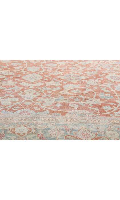 10 x 13 Distressed Antique Persian Mahal Rug 53217