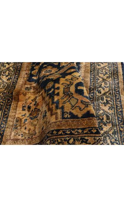 3 x 20 Late 19th Century Antique Persian Malayer Rug 90038