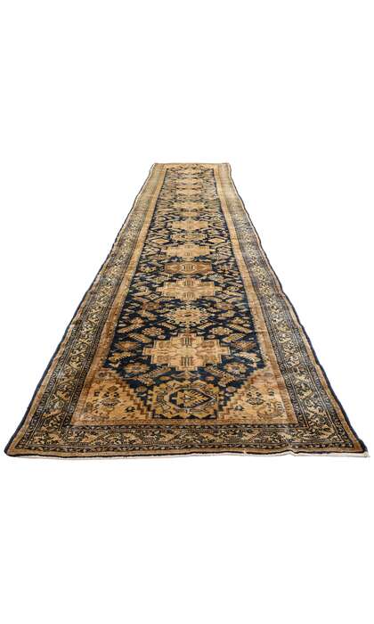 3 x 20 Late 19th Century Antique Persian Malayer Rug 90038