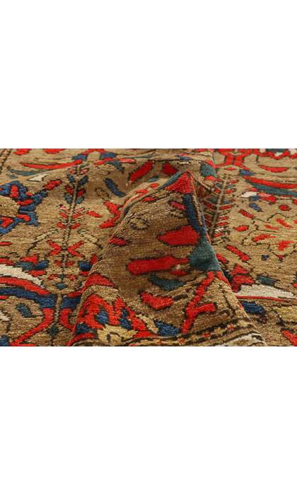 4 x 7 Late 19th Century Antique Persian Malayer Rug 79214