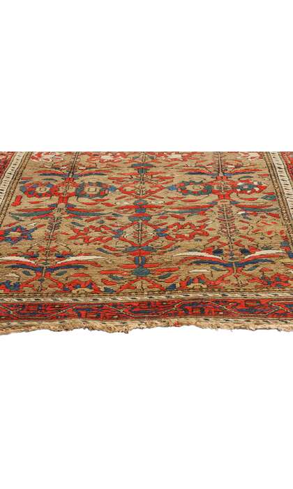 4 x 7 Late 19th Century Antique Persian Malayer Rug 79214