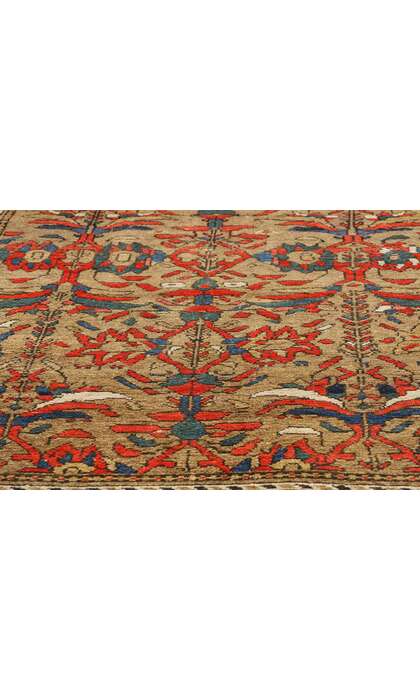 4 x 7 Late 19th Century Antique Persian Malayer Rug 79214