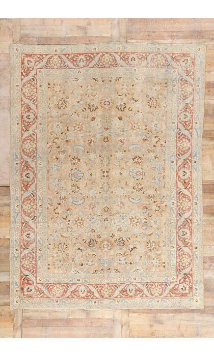 8 x 11 Distressed Antique Persian Mood Rug 53656