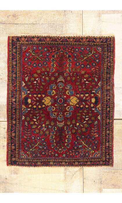 2 x 2 Antique Persian Sarouk Rug 79241