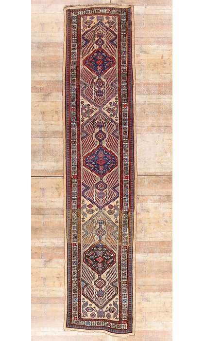 3 x 15 Antique Persian Tribal Sarab Rug Runner 90035