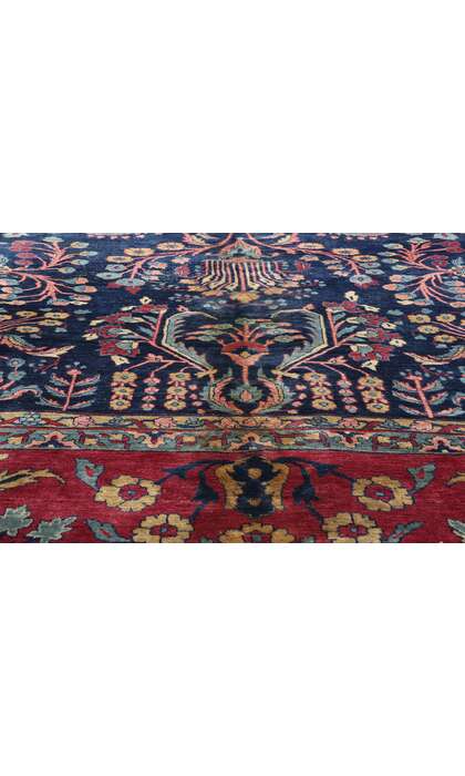 9 x 13 Antique Persian Kerman Rug 79227