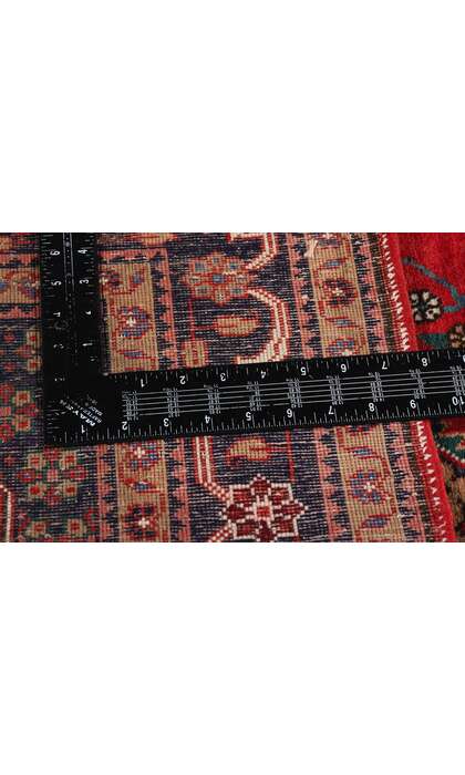 4 x 13 Antique Red Persian Senneh Rug 90030