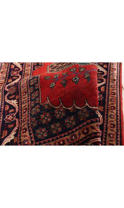 4 x 13 Antique Red Persian Senneh Rug 90030
