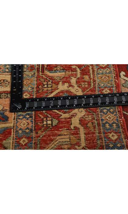 9 x 12 Late 19th Century Antique Persian Serapi Rug 74972