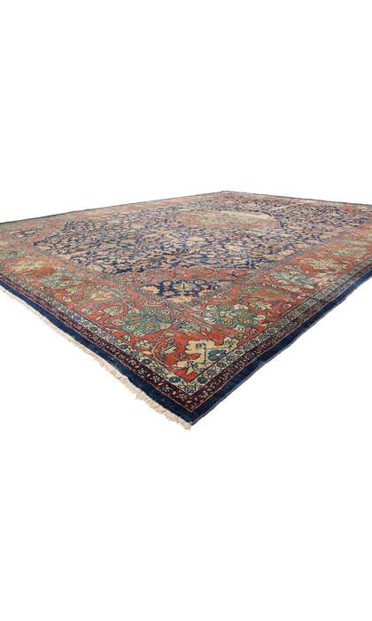 14 x 19 Late 19th Century Antique Persian Sultanabad Rug 79228