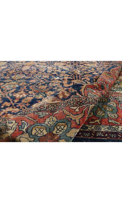 14 x 19 Late 19th Century Antique Persian Sultanabad Rug 79228