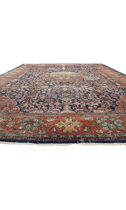 14 x 19 Late 19th Century Antique Persian Sultanabad Rug 79228