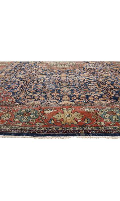 14 x 19 Late 19th Century Antique Persian Sultanabad Rug 79228