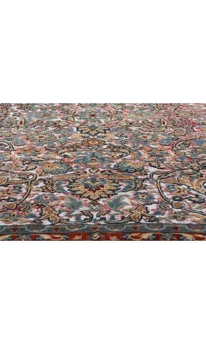 6 x 9 Distressed Antique Persian Tabriz Textured Rug 60824
