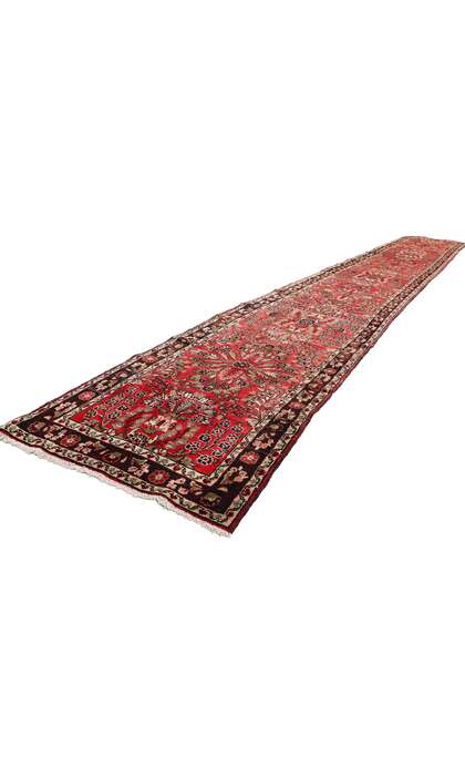 3 x 21 Antique Persian Dergazine Hamadan Rug Runner 90037