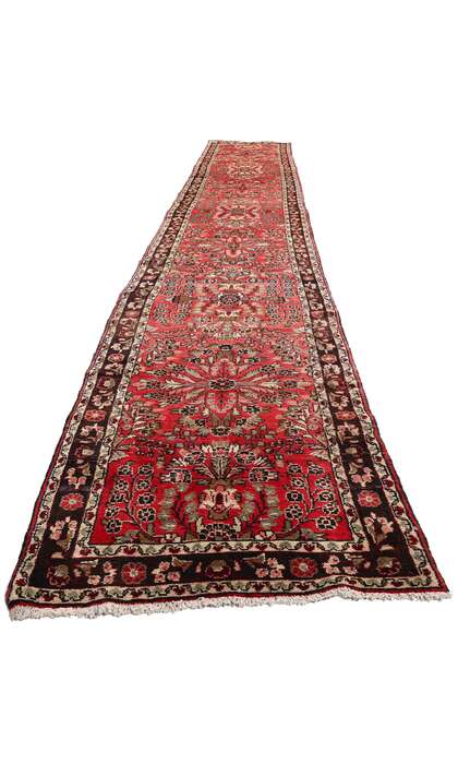 3 x 21 Antique Persian Dergazine Hamadan Rug Runner 90037