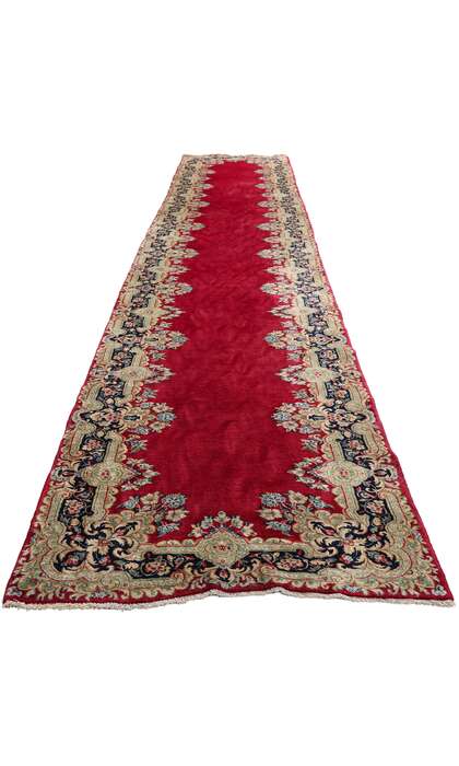 3 x 16 Antique Red Persian Kerman Rug Runner 90031