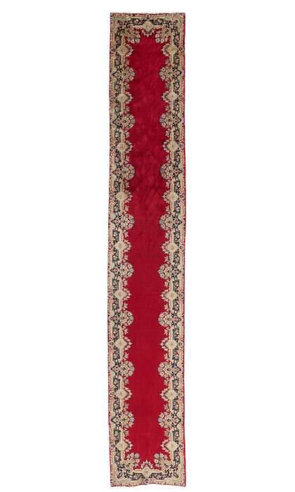 3 x 16 Antique Red Persian Kerman Rug Runner 90031