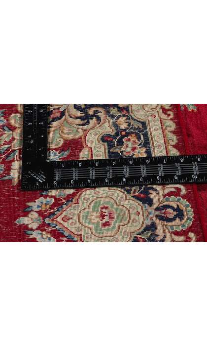 3 x 16 Antique Red Persian Kerman Rug Runner 90032