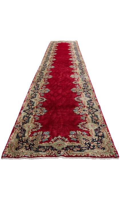 3 x 16 Antique Red Persian Kerman Rug Runner 90032