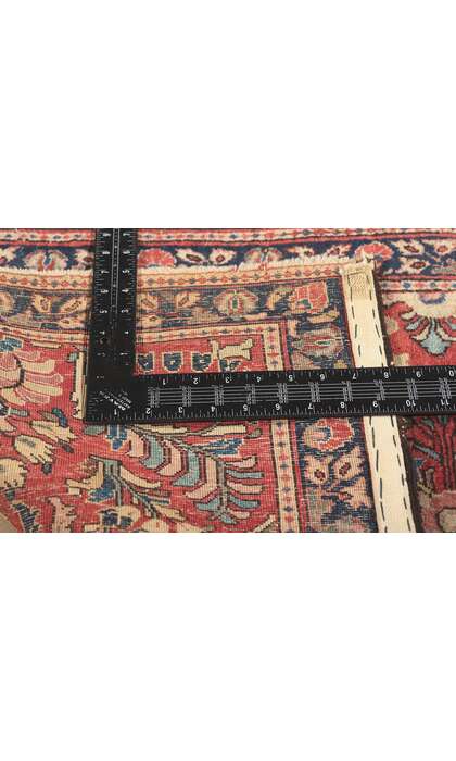 2 x 4 Antique Red Persian Sarouk Rug 79220