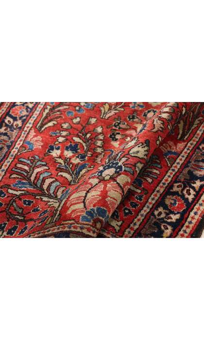 2 x 4 Antique Red Persian Sarouk Rug 79220