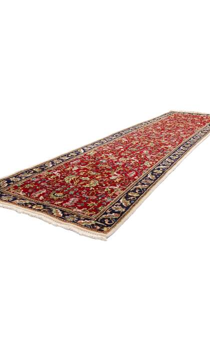 3 x 13 Antique Red Persian Tabriz Rug Runner 90033
