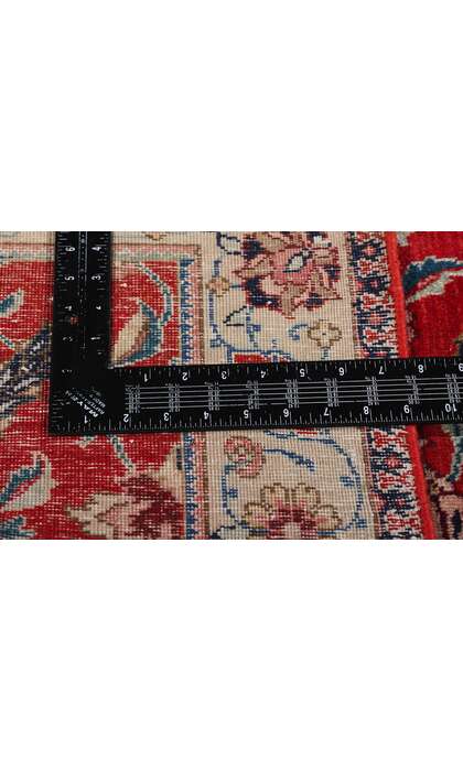 3 x 19 Antique Red Persian Tabriz Rug Runner 90036