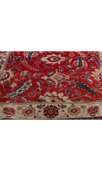 3 x 19 Antique Red Persian Tabriz Rug Runner 90036