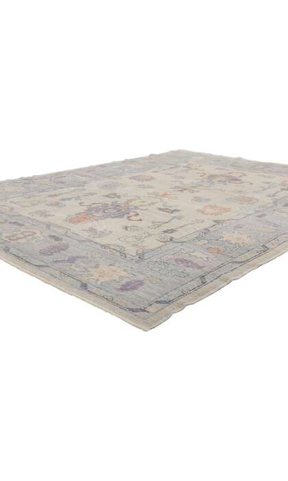 7 x 10 Modern Colorful Turkish Oushak Rug 54003