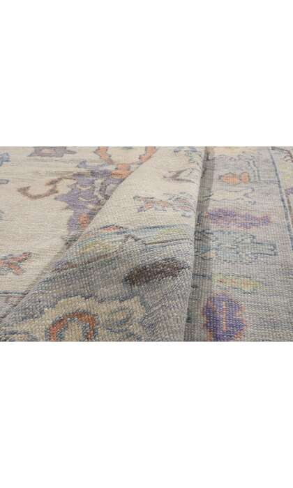 7 x 10 Modern Colorful Turkish Oushak Rug 54003