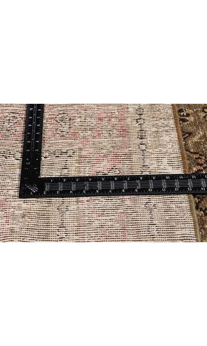 8 x 11 Distressed Antique Earth-Tone Persian Joshegan Rug 60851