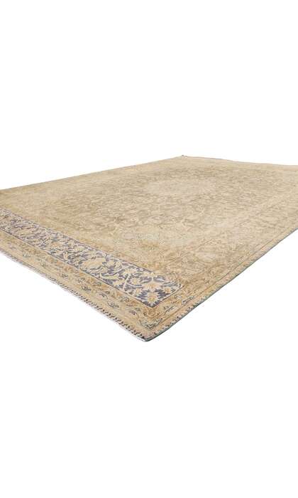 10 x 14 Late 19th Century Distressed Antique Persian Kerman Rug 60828