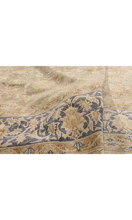 10 x 14 Late 19th Century Distressed Antique Persian Kerman Rug 60828