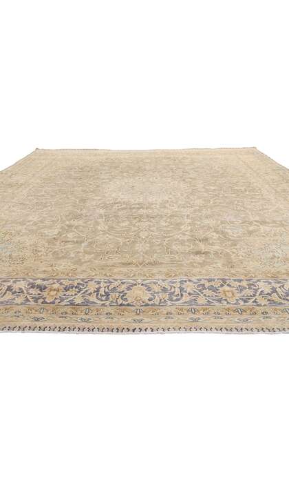 10 x 14 Late 19th Century Distressed Antique Persian Kerman Rug 60828