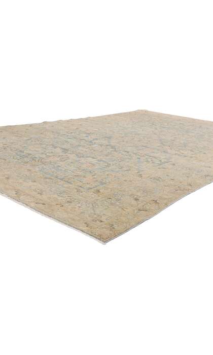 7 x 11 Late 19th Century Distressed Antique Persian Malayer Rug 54019