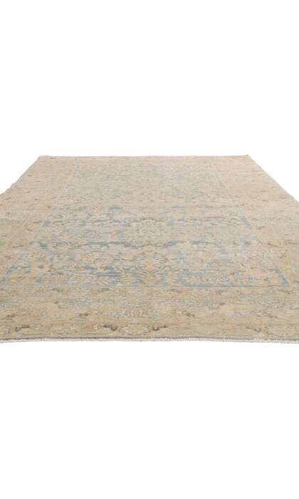 7 x 11 Late 19th Century Distressed Antique Persian Malayer Rug 54019