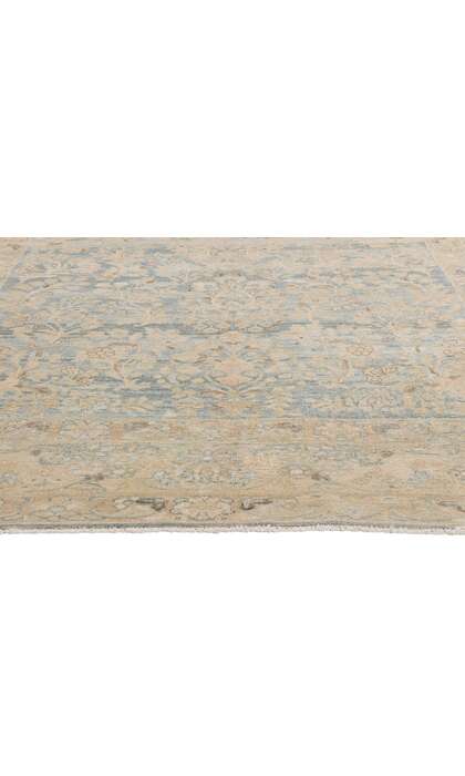 7 x 11 Late 19th Century Distressed Antique Persian Malayer Rug 54019