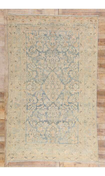 7 x 11 Late 19th Century Distressed Antique Persian Malayer Rug 54019