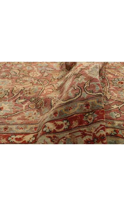 8 x 11 Distressed Antique Persian Tabriz Rug 60846