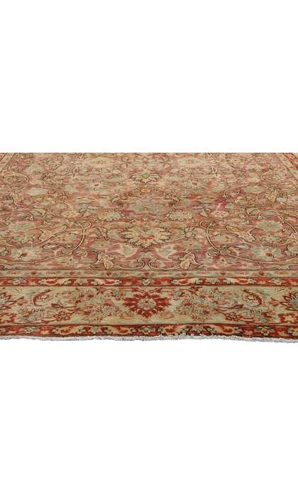 8 x 11 Distressed Antique Persian Tabriz Rug 60846