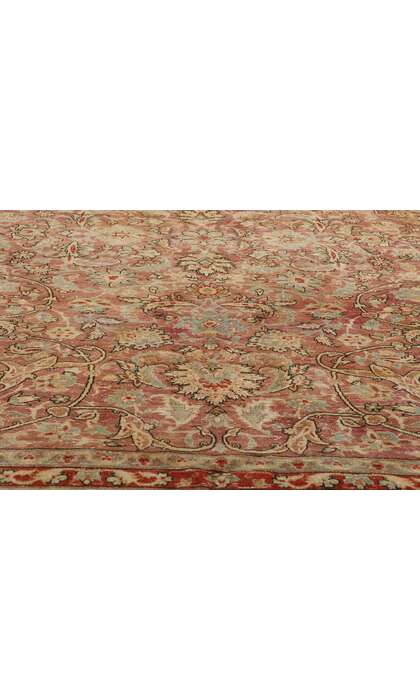 8 x 11 Distressed Antique Persian Tabriz Rug 60846