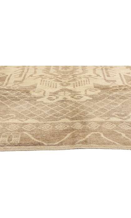 8 x 10 Vintage Earth-Tone Turkish Oushak Rug 54002