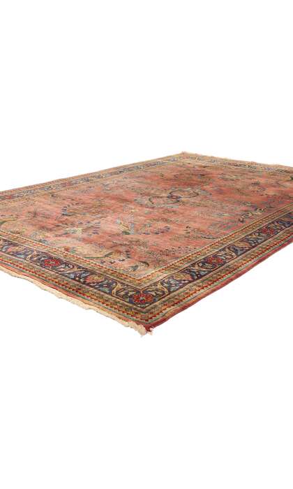 6 x 9 Vintage Indian Sarouk Rug 79209