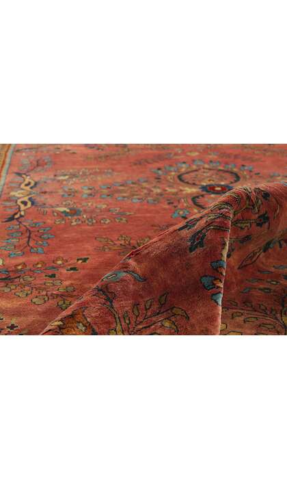6 x 9 Vintage Indian Sarouk Rug 79209