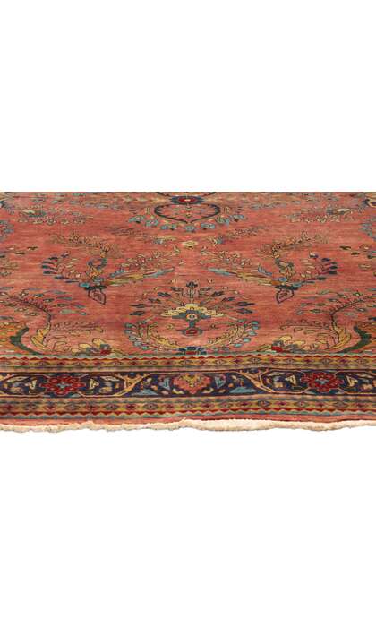 6 x 9 Vintage Indian Sarouk Rug 79209