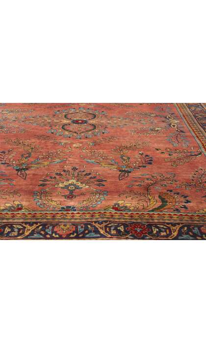6 x 9 Vintage Indian Sarouk Rug 79209